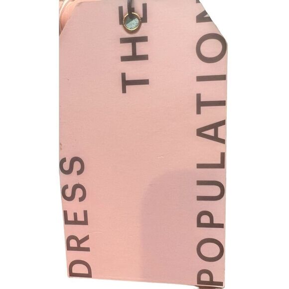 DRESS THE POPULATION High-Slit Evening Gown in Tranquil Blue New With Tags Size - Picture 5 of 8